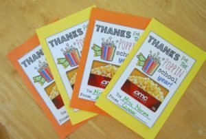 Teacher gift: Movie Theatre Gift Cards