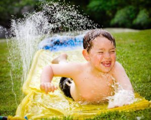 Slip n slide water activity for kids