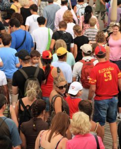 Crowd Of Tourists